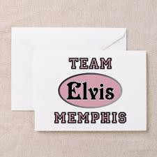 Team Elvis Memphis Greeting Card for