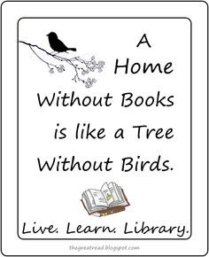 Home Without Books via the great read blog More