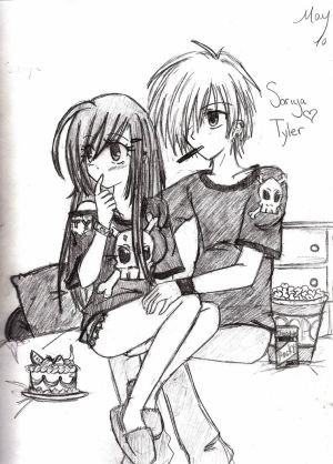 love cartoon couple drawings