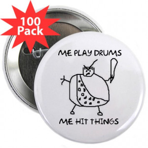 Funny Drum Drums Drummer Drummers Caveman Hit Thin Gifts > Funny Drum ...