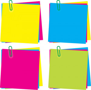 Color Paper Note With designed note papers Colouring Pages (pa