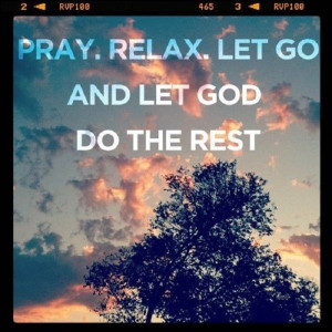 Let God do the rest…