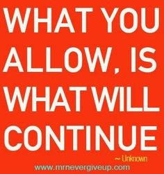 Set boundaries. More