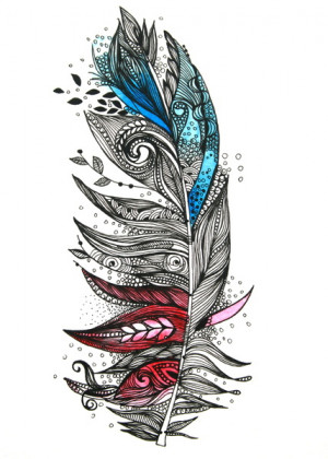 Garden Feather Art Print