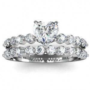 Source: http://www.amazon.com/Heart-Shaped-Diamond-Engagement-Wedding ...