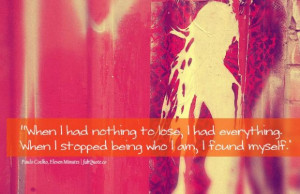 Paulo coelho i found myself quote