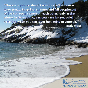 ... stretches when you can savor belonging to yourself.” —Ruth Stout