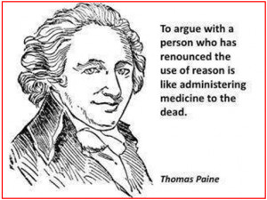 Thomas Paine artwork and quote published in a blogpost, “Some Common ...
