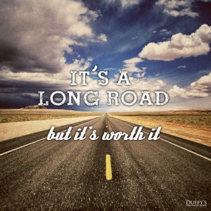 ... forward one day at a time. It's a long road, but it's worth it. #