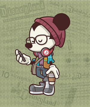 disneyland, hipster, mickey, mickey mouse