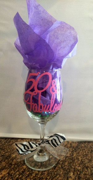 50 fifty and fabulous birthday wino custom by LeonLagniappe