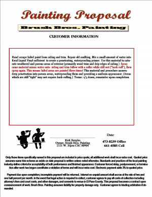 Our painting price quotes are specific and easy to understand. This is ...