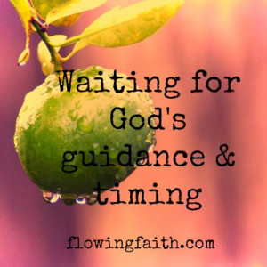 Waiting for God’s Guidance and Timing