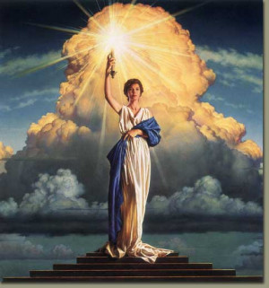 Columbia Pictures Logo , oil on panel, 21.5 x 40.