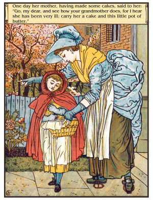 Illustration by Walter Crane from Fairy Tales of Charles Perrault .
