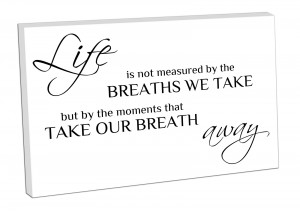 ... -on-CANVAS-WALL-ART-Print-ready-to-hang-quote-LIFE-is-not-measured-by
