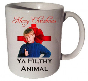 Merry Christmas Ya Filthy Animal quote 11 oz coffee by MrGoodMug, $17 ...