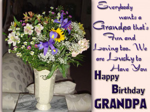 Happy Birthday Grandpa Quotes Happy birthday loving grandpa