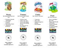 character critter bookmarks featuring the critters favorite sayings ...