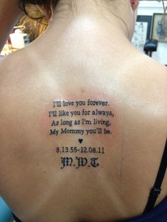 this is my best friends tattoo she just got on her Mom’s birthday ...