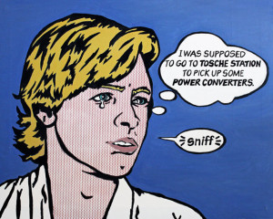 Luke Skywalker Star Wars Tosche Station Quotes Print