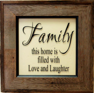 Framed Sayings About Family