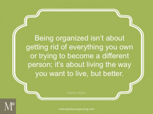 organizing quotes