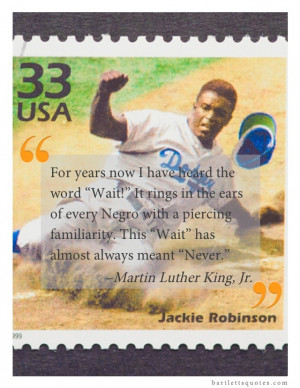 Jackie Robinson broke the color barrier today