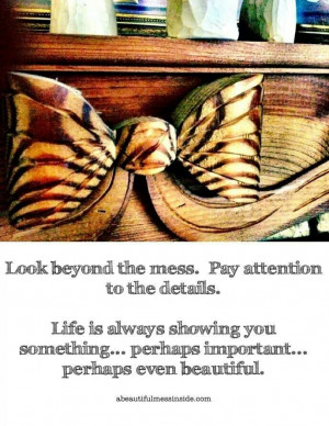 Pay attention to the details.