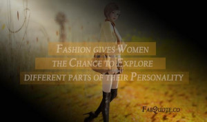 Women and fashion quote