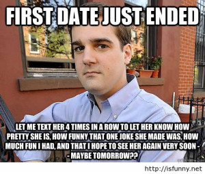 Funny first date meme