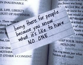 ... for others even when there s no one there for me i just love people