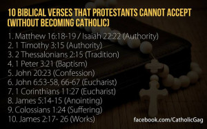 Catholic bible quote for protestants
