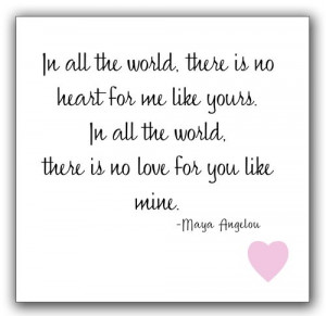 ... All The World There Is No Love For You Like Mine - Anniversary Quote