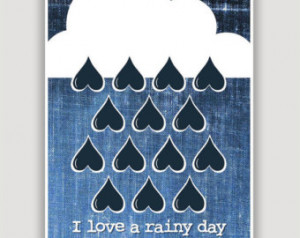 ... showers, love rain, stormy weather, denim blue and navy, earth day