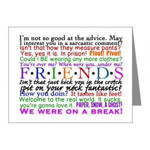 Friends TV Quotes Note Cards (Pk of 20)