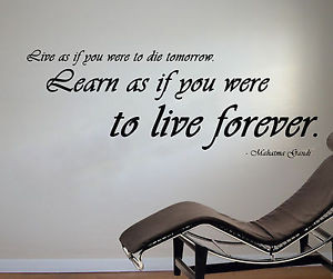 Live-As-If-You-Were-To-Die-Tomorrow-Wall-Art-Sticker-Quote-Decal-Mural ...