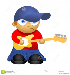Red Guitar Vector Art And Clip