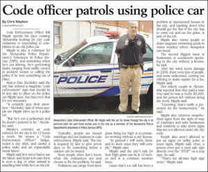 We came across an article that appeared in the Alexandria Recorder ...