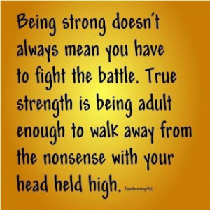 Being strong doesn't always...