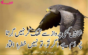 Allama Iqbal Motivational Poetry Pictures in Urdu on Life