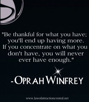 Oprah Gratitude