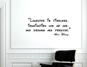 Laughter-is-timeless-Walt-Disney-Vinyl-wall-decals-quotes-sayings ...