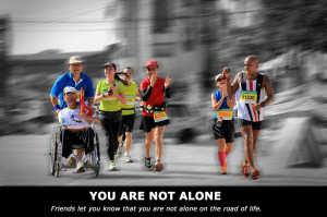 Marathon Motivation Quotes : You Are Not Alone