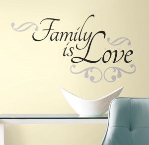 ... ® Wall Decals RoomMates® Family is Love Peel & Stick Wall Decals