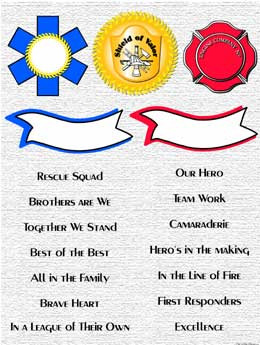 Fire Rescue / EMS Sayings / Clip Art