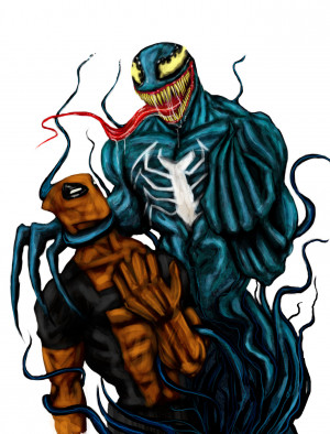 Venom Vs Deadpool By Suspension99