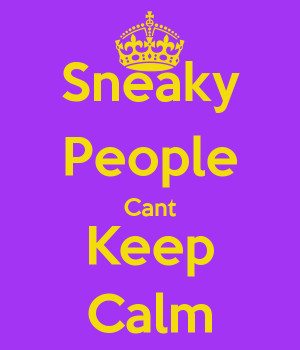 Sneaky People Cant Keep Calm