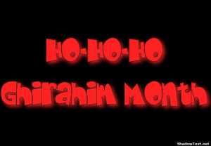 Ho-Ho-HoGhirahim Month 
