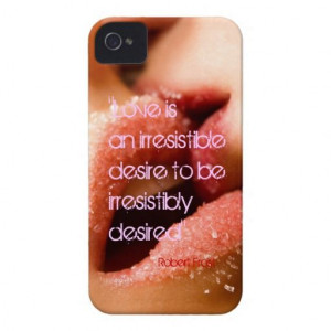 Robert Frost love quote sugar kiss bachground iPhone 4 Case